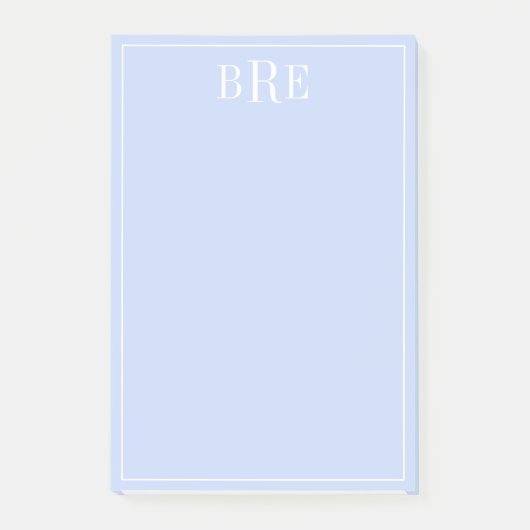 Initialen blauw post-it® notes (Voorkant)