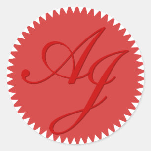 Initialen Bruiloft Envelop Seal Stickers
