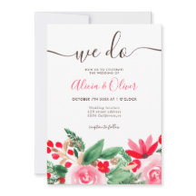 Initialen bruiloft met  kerstfeestdagen