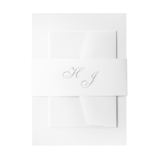 "Initialen" buikstrengen Uitnodigingen Wikkel (Voorkant Voorbeeld)