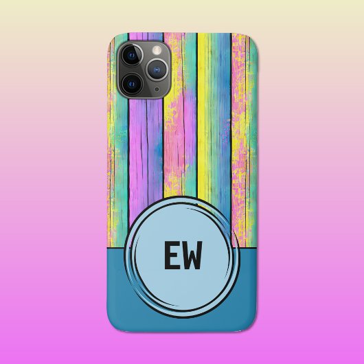 Initialen eenkleurig blauw toevoegen Case-Mate iPhone case