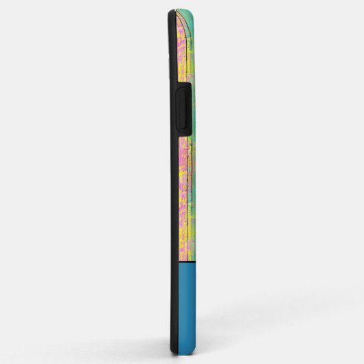 Initialen eenkleurig blauw toevoegen Case-Mate iPhone case (Achterkant/rechts)