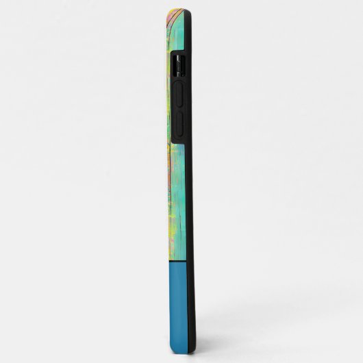 Initialen eenkleurig blauw toevoegen Case-Mate iPhone case (Achterkant/links)