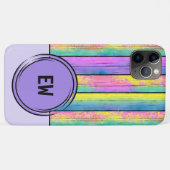 Initialen eenkleurige kleuren paars toevoegen Case-Mate iPhone case (Achterkant (horizontaal))