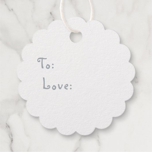 Initialen Folie Favor Tag (Achterkant)