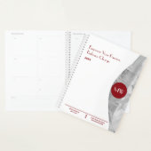 Initialen Foto Red White Life Coach Werkboek Planner (Display)