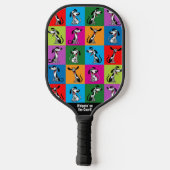 Initialen+foto + tekst Whippet Wack-a-Doodle Pickleball Paddle (Achterkant)