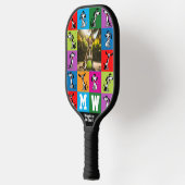 Initialen+foto + tekst Whippet Wack-a-Doodle Pickleball Paddle (Links)