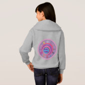 Initialen Girl Time Clock Pink Paars Blue Numals (Achterkant volledig)