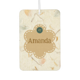 Initialen girly handgemaakte achtergrond geperste  luchtverfrisser