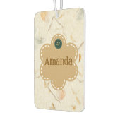 Initialen girly handgemaakte achtergrond geperste  luchtverfrisser (Links)