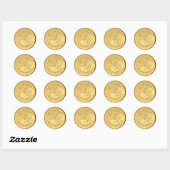 Initialen Gold Wax Seal Stickers Bruiloft Envelop (Vel)