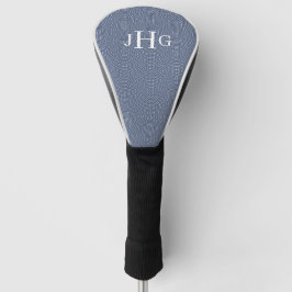 Initialen golfhoofddeksel met blauwe bogen golfheadcover