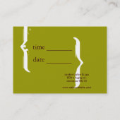 Initialen Green Chubby Afsprakenkaartje (Achterkant)