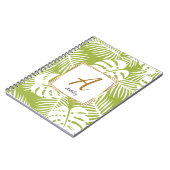  Initialen Groene zomerbladeren Notitieboek (Linkerzijde)