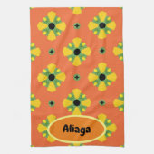 INITIALEN Helderdag of Jubileum Gift Theedoek (Verticaal)