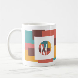 Initialen kleurblok koffiemok