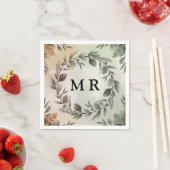 Initialen Krans - Elegant Monogram Servet (Insitu)