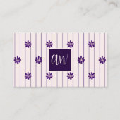 Initialen Leuk je te ontmoeten! Verbind met ons! s Visitekaartje (Voorkant)