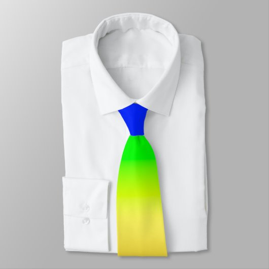 Initialen LGBT regenboogpride vlag Ombre Stripes Stropdas (Gebonden)