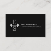 Initialen logo moderne stijl visitekaartje (Voorkant)