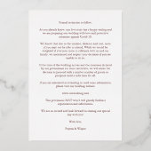 Initialen Luxury Real Roos Gold Botanical Branches Folie Uitnodiging (Achterkant)