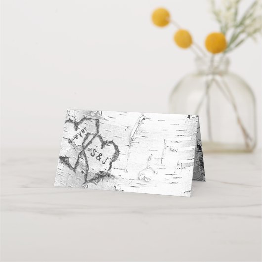 Initialen met baarmoederhalsbast in kaarten met ha plaatskaartje (Voorkant)