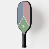 Initialen met Eenvoudig Monogram Monogram Ontwerp Pickleball Paddle (Links)