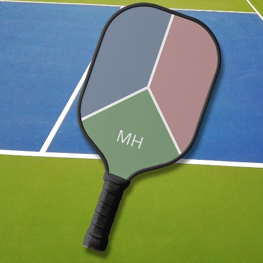 Initialen met Eenvoudig Monogram Monogram Ontwerp Pickleball Paddle