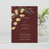 Initialen met goudmonogram van Bourgogne Kaart (Staand voorkant)