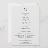 Initialen met het effect op de transparantie van h kaart (Achterkant)