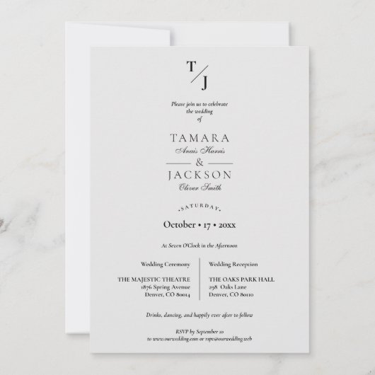 Initialen met het effect op de transparantie van h kaart (Achterkant)