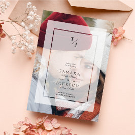 Initialen met het effect op de transparantie van h save the date