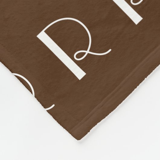 Initialen met strips Black Fleece Deken (Hoek)