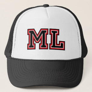 Initialen "ML" Trucker Pet