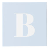 Initialen monogram foto's aanpassen Baby Kubus (Voorkant)