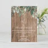 Initialen monogram houtexvloerbedekking kaart (Staand voorkant)