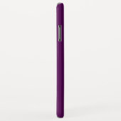 Initialen Monogram | Wit op diep Paars Case-Mate iPhone Case (Achterkant/rechts)