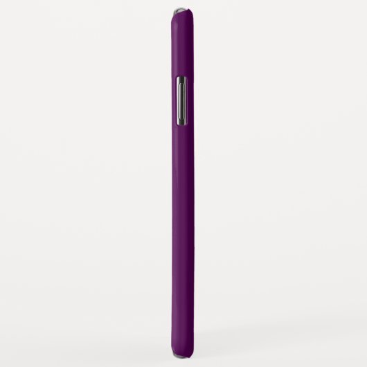 Initialen Monogram | Wit op diep Paars Case-Mate iPhone Case (Achterkant/rechts)