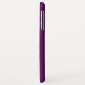 Initialen Monogram | Wit op diep Paars Case-Mate iPhone Case (Achterkant/links)