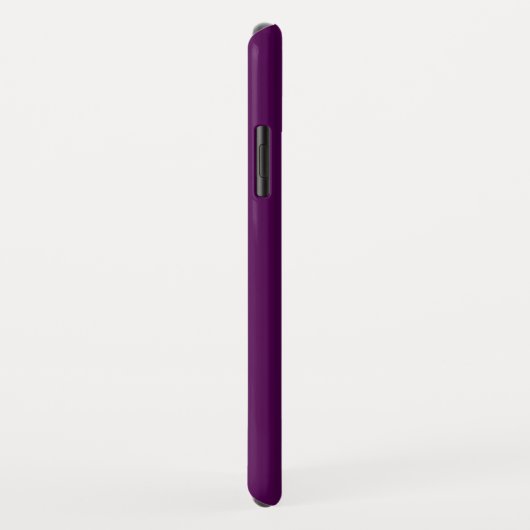 Initialen Monogram | Wit op diep Paars Case-Mate iPhone Case (Achterkant/rechts)