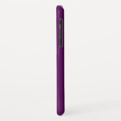 Initialen Monogram | Wit op diep Paars Case-Mate iPhone Case (Achterkant/links)