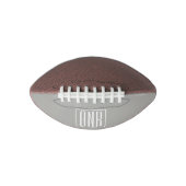 Initialen Monogram | Wit op lichtgrijs American Football (Voorkant)