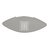 Initialen Monogram | Wit op lichtgrijs American Football (Paneel)
