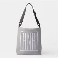 Initialen Monogram | Wit Op Lichtgrijs