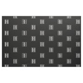 Initialen Monogram | Zwart wit Stof (Fat Quarter)