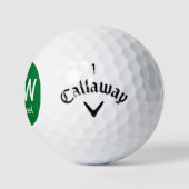 Initialen Naam Groen Golfballen (Logo)