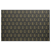 Initialen | Nautisch anker Navy Blue Stof (Yard (91,4 cm))