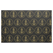 Initialen | Nautisch anker Navy Blue Stof (Fat Quarter)