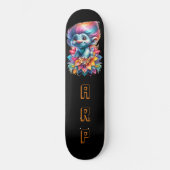 *~* Initialen Neon Haar Rainbow AP89 Troll Persoonlijk Skateboard (Voorkant)